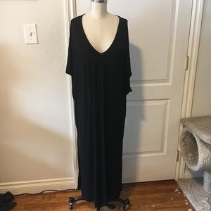House of Widow Holey Knit Caftan Dress